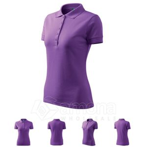 Polo marškinėliai MALFINI Pique Purple, moteriški