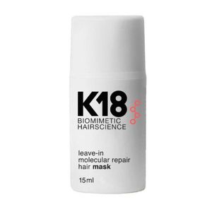 K18 Leave-In Molecular Repair Hair Mask Nenuplaunama molekulinė atkuriamoji plaukų kaukė, 15ml