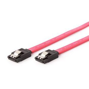 GEMBIRD CC-SATAM-DATA-0.3M Serial ATA III 30cm Data Cable metal clips red