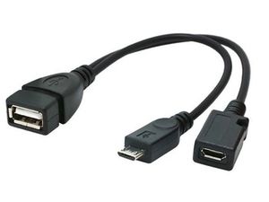 GEMBIRD A-OTG-AFBM-04 cable USB OTG AF to micro BM + micro BF 0.15 m