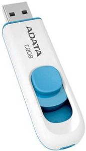 ADATA 64GB USB Stick C008 Slider USB 2.0 white blue