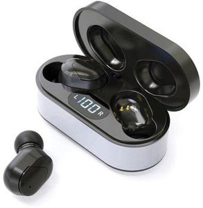 Platinet wireless earbuds Sport Vibe + charging station PM1050, black