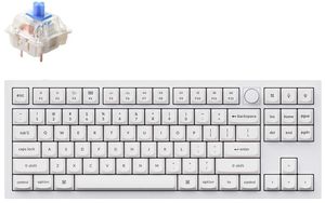 Keychron Q3 80% White mechaninė klaviatūra (ANSI, RGB, Hot-Swap, Gateron G Pro BrownSwitch)