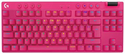 Logitech G Pro X TKL Lightspeed wireless pink mechanical keyboard | US, TACTILE SWITCHES