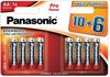 Panasonic Pro Power battery LR6PPG/16B 10+6pcs