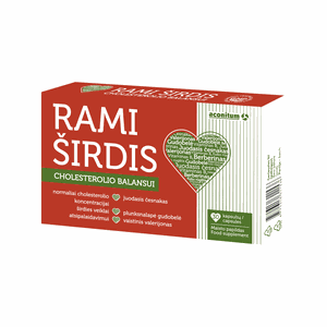 RAMI ŠIRDIS kapsulės cholesterolio balansui N30