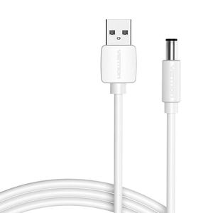 USB to DC 5.5mm Power Cable 1.5m Vention CEYWG (white)