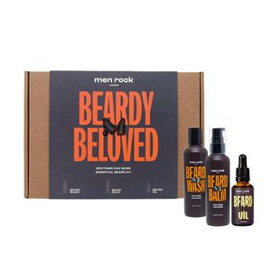 Men Rock Beardy Beloved Soothing Oak Moss Beard Kit Barzdos priežiūros rinkinys, 1vnt