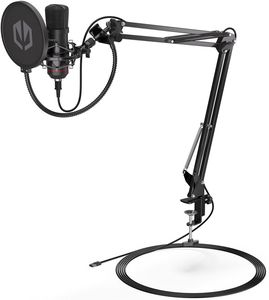 Endorfy Solum Black Condenser Microphone + Stand | USB