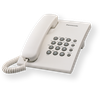 Panasonic KX-TS500FXW Corded phone, White, Wall-mount option, Last Number Redial, Flash, Volume Control (6 levels), 3-Step Ringer Selector, Tone/Pulse