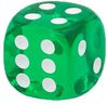 Chessex Translucent 12mm d6 with pips Dice Blocks (36 Dice) - Green w/white
