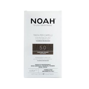 Noah Permanent Hair Dye 5.0 Light Brown Ilgalaikiai plaukų dažai, 140 ml
