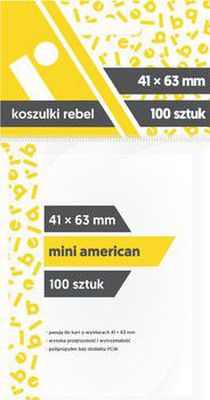 REBEL Sleeves - Mini American (41x63mm) - 100 Vnt