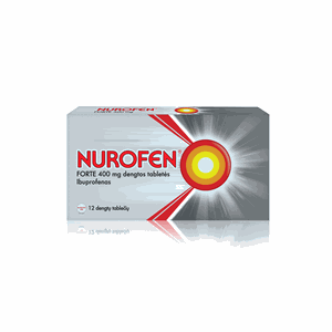 Nurofen Forte 400 mg dengtos tabletės N12