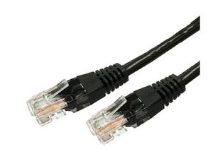 Patch cable cat.6a RJ45 UTP 1m. black - pack of 10