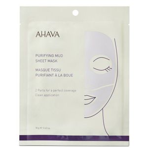 Ahava Purifying Mud Sheet Mask Valomoji lakštinė veido kaukė, 1vnt