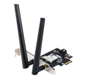Asus PCE-AX1800 AX1800 Dual Band PCI-E WiFi 6 (802.11ax). Bluetooth 5.2, WPA3 network security, OFDMA and MU-MIMO