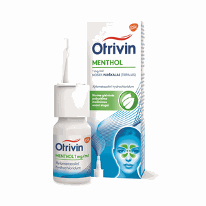 Otrivin Menthol 1 mg/ml nosies purškalas 10 ml