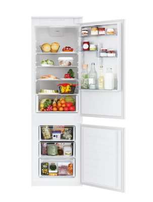 Šaldytuvas Candy CBL3518E Refrigerator, E, Built in, Combi, Height 177,2 cm, Fridge net 190 L, Freezer net 73 L, White