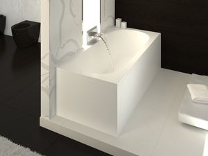 Akmens masės vonia Vispool Libero, 170x80 balta