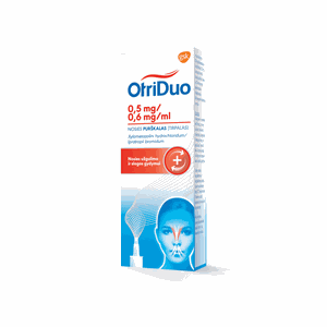 OtriDuo 0,5 mg/0,6 mg/ml nosies purškalas 10 ml
