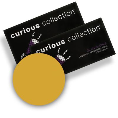 Dekoratyviniai vokai Curious Super Gold, C65, 110x220mm, 120g, 20vnt