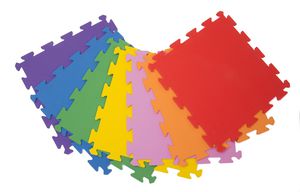 Surenkamos Grindų Dangos detalė Palziv Rainbow, Raudona