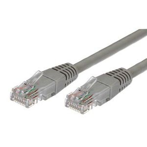 Cable Patchcord cat.5e RJ45 UTP 1m. grey