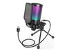 FIFINE A6V Cardioid Wired Microphone with RGB USB