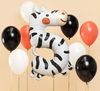Gimtadienio folinis balionas skaičius - 5 zebras 42x81 cm