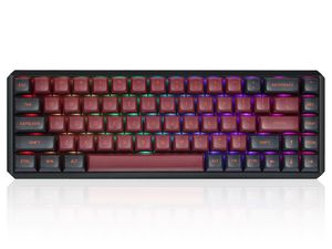 Darmoshark K5 TKL wireless mechanical keyboard with RGB (US, Hot-swap, RED switch V3) Black