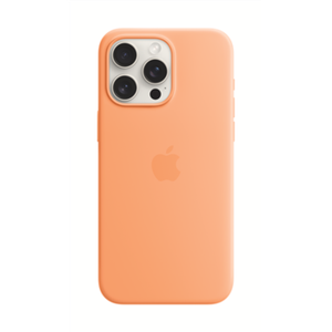 Apple Silicone Case with MagSafe Case with MagSafe Apple iPhone 15 Pro Max Silicone Orange Sorbet