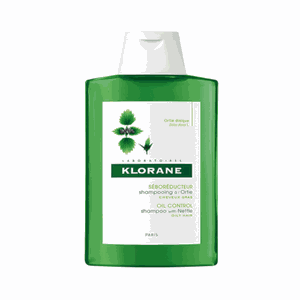 KLORANE šampūnas riebiems plaukams su dilgėlių ekstraktu Nettle 200 ml