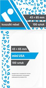 REBEL Sleeves - Mini USA (43x65mm) - 100 Pcs