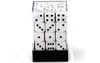 Chessex Opaque 12mm d6 with pips Dice Blocks (36 Dice) - White w/black