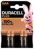 Šarminė baterija R3 (MN2400/AAA) 1.5V Duracell 100% Plus Power (4vnt blisteryje)