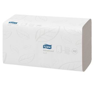 Servetėlės Tork Multifold Premium Soft H2 (120288), 2 sluoksniai, baltos spalvos, 110 lapelių