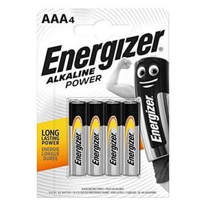 Elementai Energizer AAA (LR03) 1,5V, šarminiai, 4 vnt