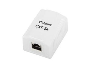 LANBERG OS5-0001-W FTP Data Box 1-port RJ45 shielded cat. 5E