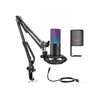 FIFINE T669 PRO3 Wired Microphone with RGB Lighting and Stand | USB