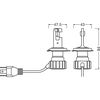 LED OSRAM H4 lemputės Smart Night breaker +330% | 64193DWNBSM-2HB | Legalios keliuose