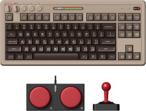 8BitDo Retro Wireless Mechanical Keyboard (Hot-Swap) (Kailh Box switch, US) - (C64 Edition)