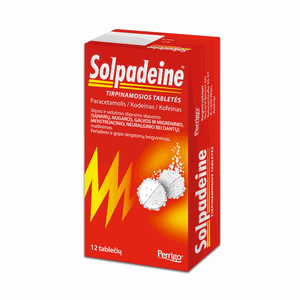 SOLPADEINE tirpinamosios tabletės 500 mg/8 mg/30 mg N12
