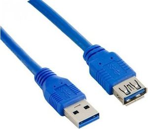 LANBERG CA-US3E-10CC-0018-B extension cable USB 3.0 AM-AF 1.8m blue
