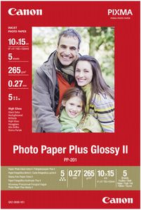 CANON PP-201 glossy photo paper 10x15cm 5 sheets