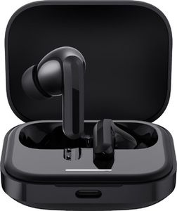 Redmi Buds 5 juodos bevielės Bluetooth į ausis įstatomos ausinės su integruotu mikrofonu