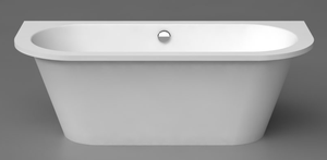 Akmens masės vonia Vispool Evento 2, 1750x750 mm, su 2 apvalintais kampais, balta 100111(2)