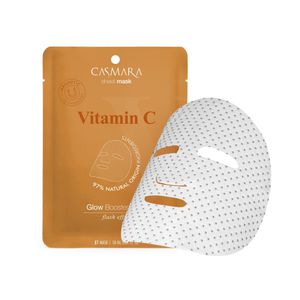 Casmara Casmara Glow Booster Sheet Mask Vitamin C Skaistinamoji veido kaukė su vitaminu C, niacinamidu ir magnetine technologija, 1 vnt.