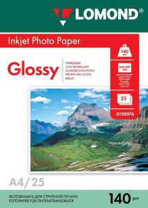 Fotopopierius Lomond Photo Inkjet Paper Blizgus 140 g/m2 A4, 25 lapai