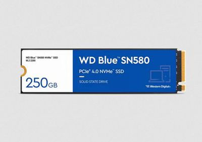 WD Blue SN580 NVMe SSD 250GB M.2 PCIe Gen4